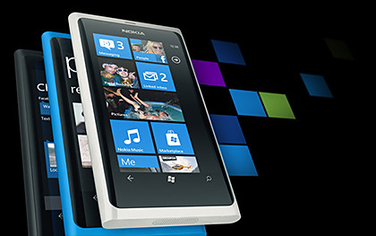 Nokia Lumia 800 Windows Phone smartphone.