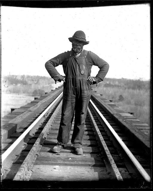 "Uncle John" Redd the bridge watchman in 1914.