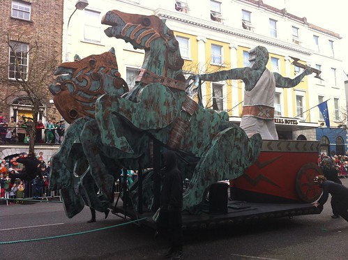 Zeus in Cork St. Patrick's Day parade. by despod