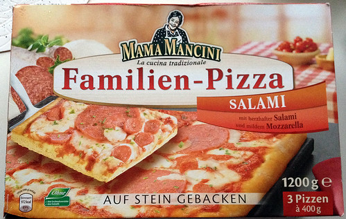 Mama Mancini Familienpizza Salami  - Packung