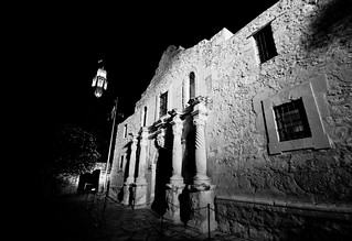 Alamo at night
(B&W)