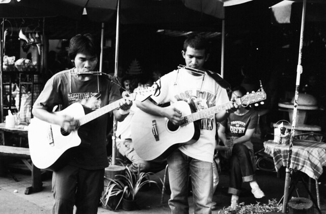 Musicians in Ja-tu-jak Market - Bangkok, Thailand
