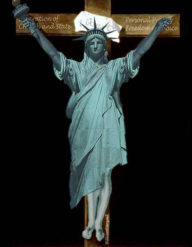 CRUCIFIXION OF LIBERTY by Colonel Flick