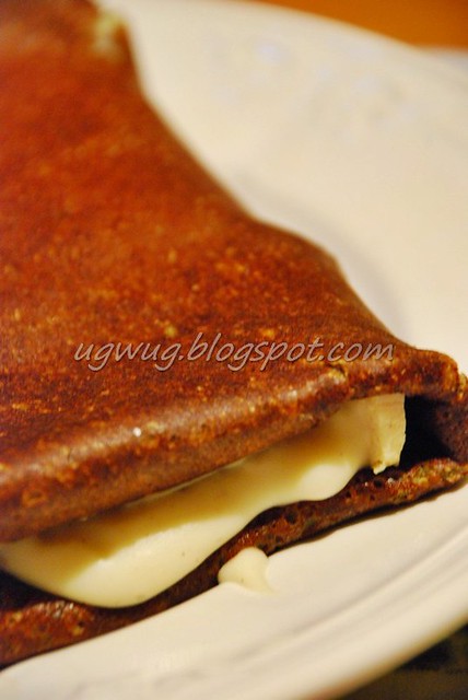Cheese with ham crepe