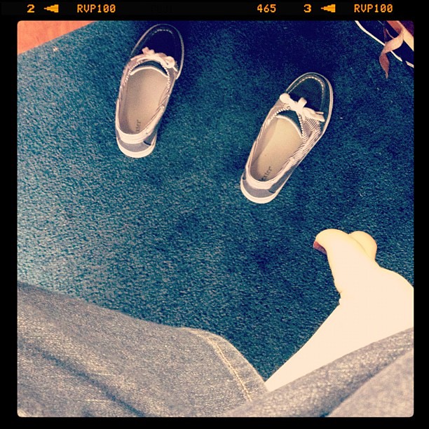 I much prefer to sit barefoot at work.
