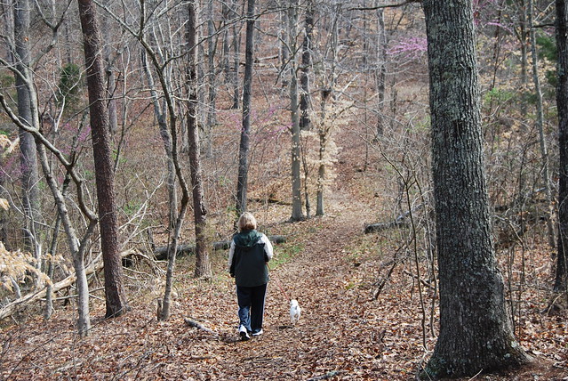 Mum likes to hike the trails at James River State Park