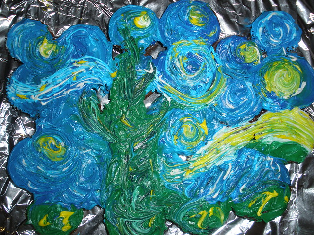 Starry Night Cupcakes