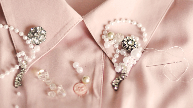 4embellished collar diy -pearls and beads-3