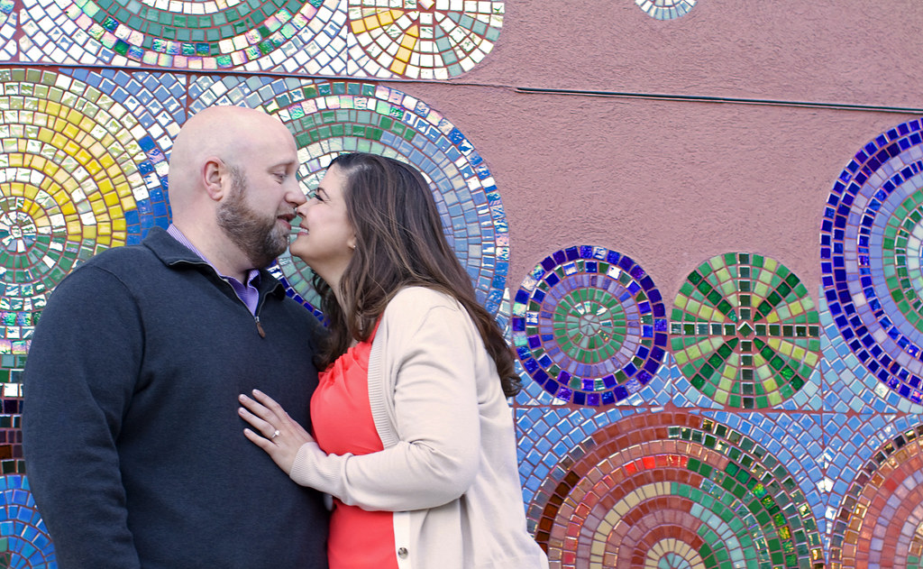 Uptown Charlotte engagement photography