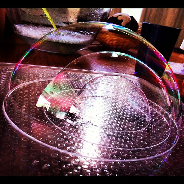 Bubble dome #bubbles #science #play