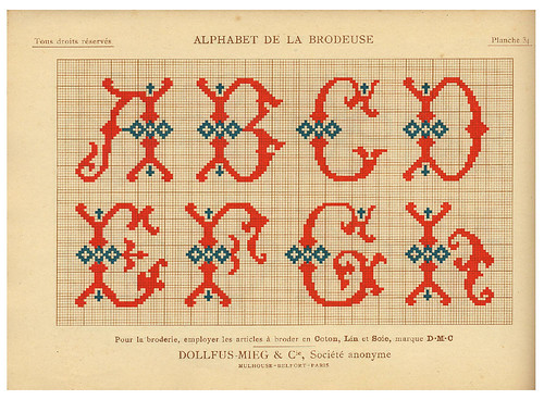 011-Alphabet de la Brodeuse1932- Thérèse de Dillmont