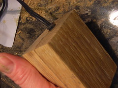 Wooden power plug casing