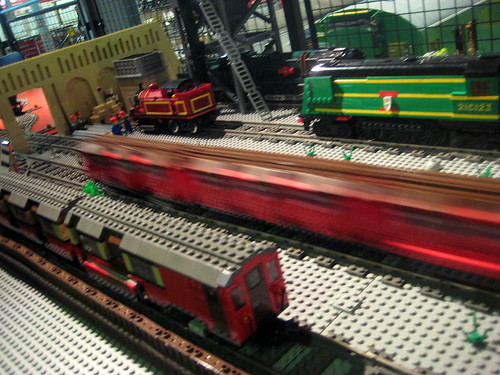 Model Tube Trains in Lego - Museum Acton Depot - London Transport Museum Open Weekend March 2012