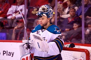 Antii Niemi, who won a Stanley Cup with the Chicago Blackhawks in 2010, will look to get another one this summer. (schmeeve/Creative Commons)