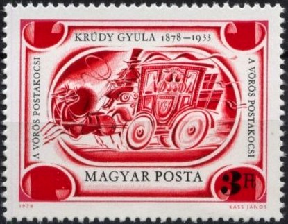 Známka Maďarsko 1978, Gyula Krúdy 100 rokov narodenia