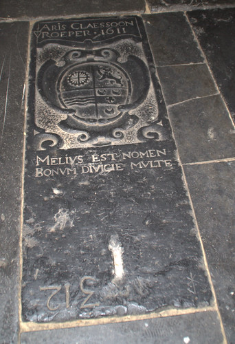 Grave in the St Bavo Church, Haarlem, The Netherlands