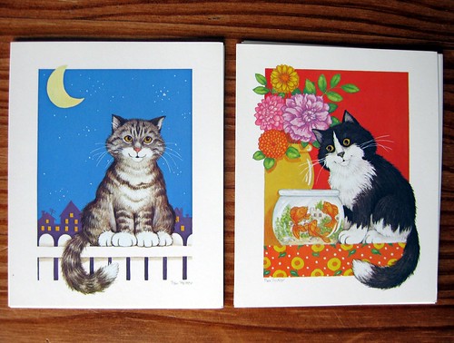 Vintage Current cat notecards