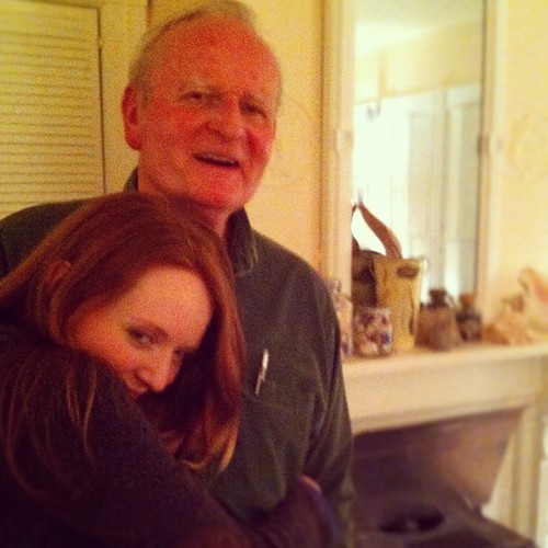 @oliviaconsiders gives her Papa a big hug