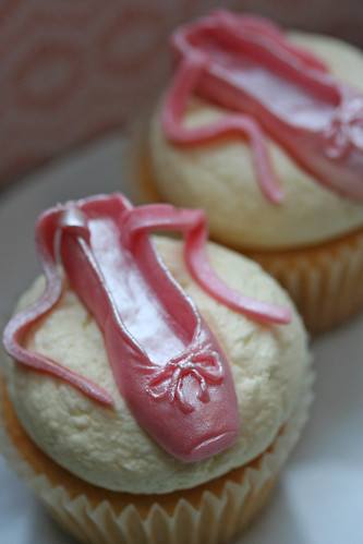 Ballet Shoes cupcakes