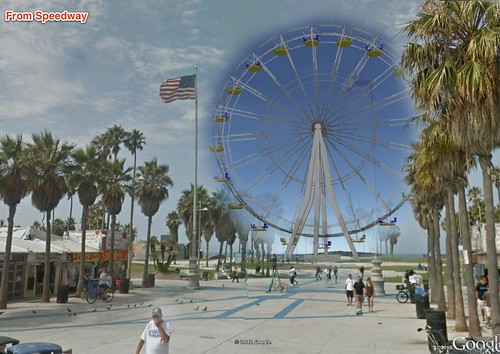 Venice Beach Ferris Wheel Mockup by Mick