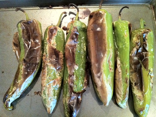Roasted Green Chilis