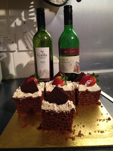 Cake and wine :)