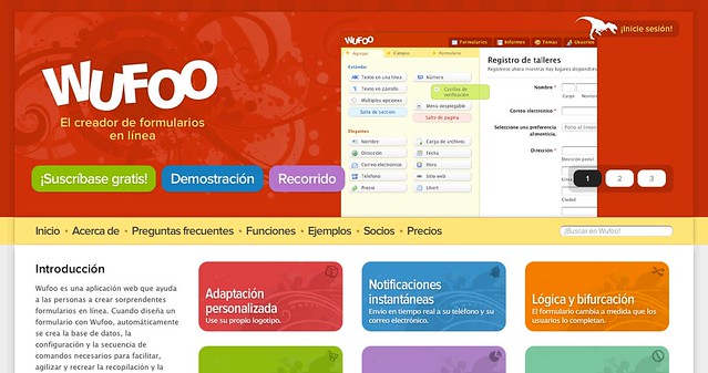Wufoo Español Homepage
