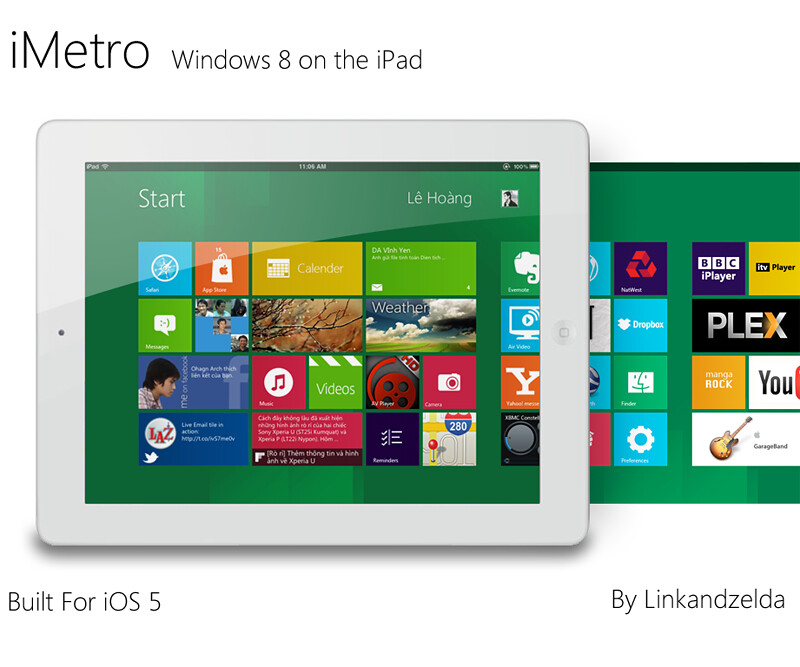iMetro: theme Windows 8 đã xuất hiện trên Ipad [Cập nhật lockscreen]