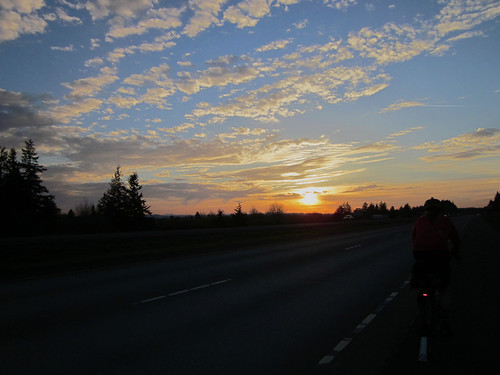 Howell Prairie Road sunset