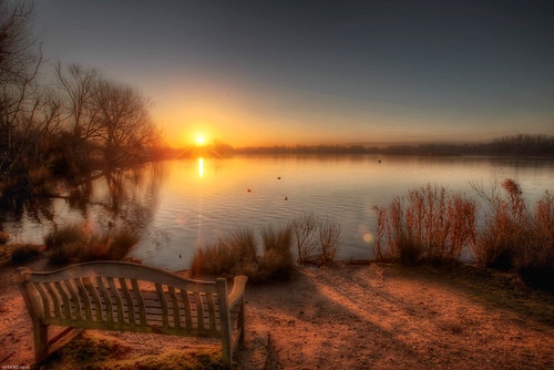 Sunrise over Priory Park (HDR) by eFRAME.co.uk