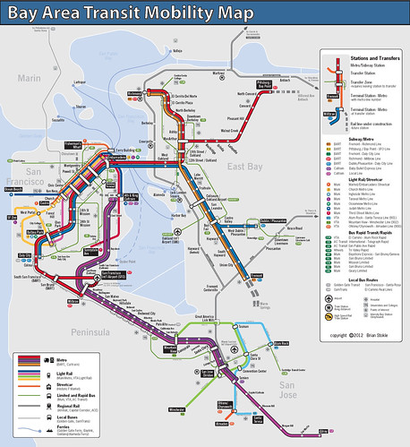 SPUR Regional Transit Map Current