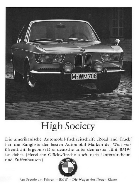 BMW 2000 CS High Society Aus Freude am Fahren