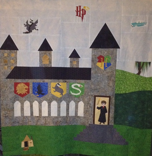 Center panel of Harry Potter Quilt
