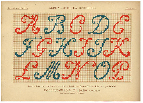 004-Alphabet de la Brodeuse1932- Thérèse de Dillmont