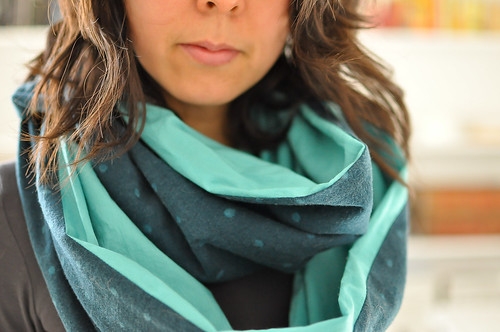 nani Iro flannel + voile scarf