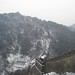 Great wall covered in snow.