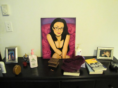 Corinne portrait on dresser