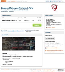 SingaporeMemory.sg Pre-Launch Party - Eventbrite
