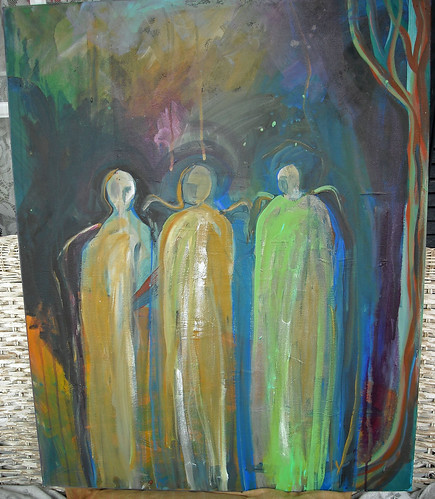 Night journey of three spirits by Lorie McCown