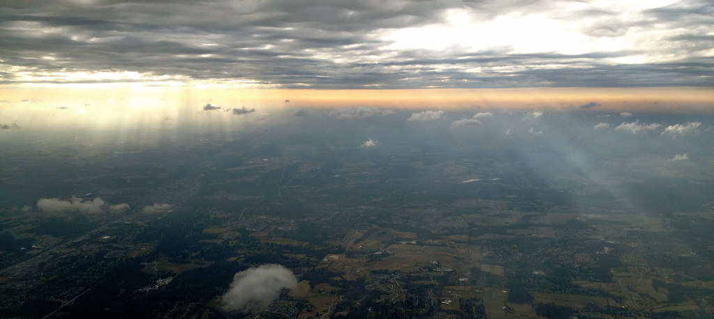 Somewhere over the midwest (I think)