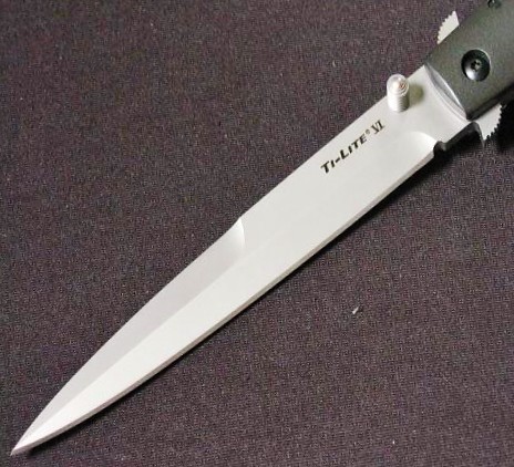 Cold Steel Ti-Lite Folding Knife with 6" Blade and Zytel Handles