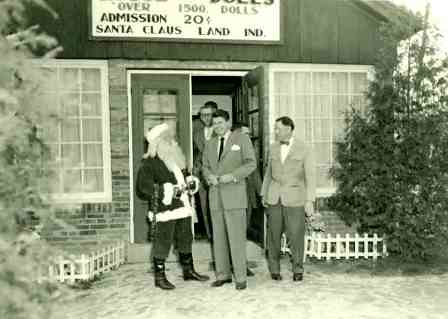 Ronald Reagan visits Santa Claus Land