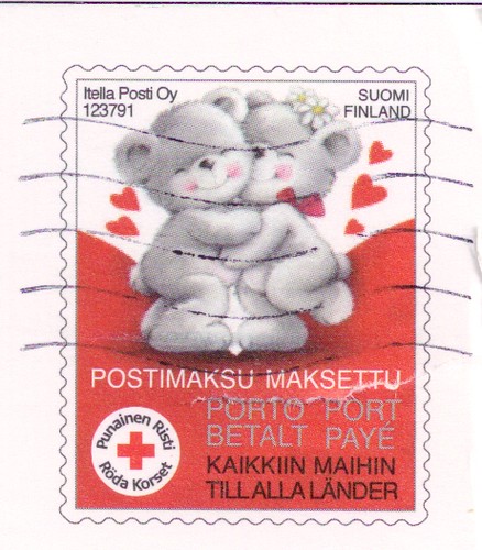 Red Cross Stamp Finland