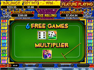 Mice Dice Slots Bonus Feature - Dice Roll
