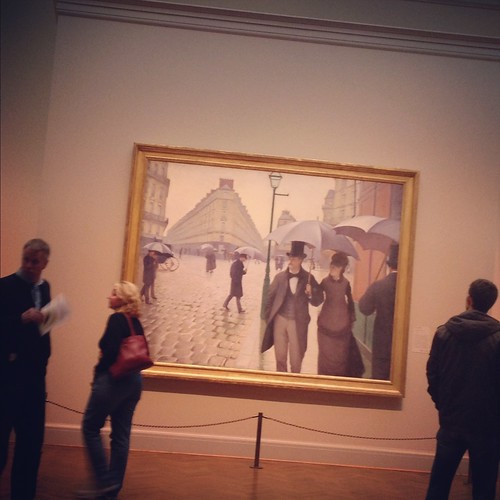 Gustave Caillebotte's "Paris Street; Rainy Day" at The Art Institute of Chicago