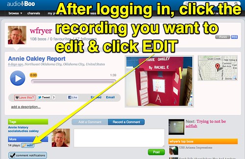 AudioBoo Comment Moderation - Step 1