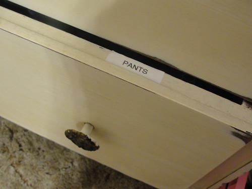 Labeling Clothing Drawers