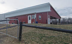 Dairy sheep barn