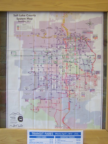 Salt Lake County transit map
