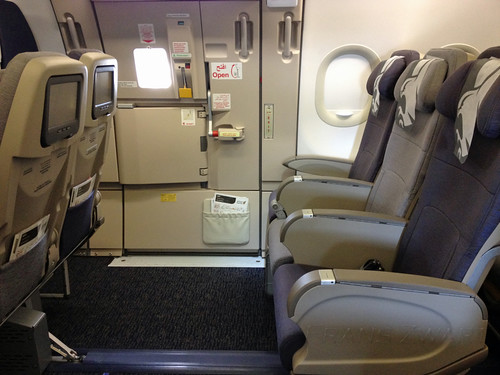 Gulf Air Airbus A321 Exit row
